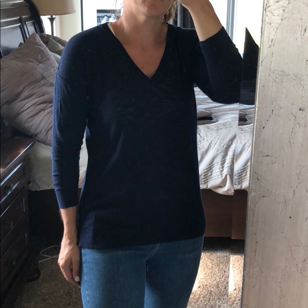 J. Crew navy sweater